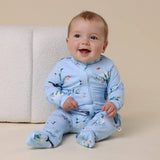 Blue Ocean Organic Snugglesuit - Detail of Zip-Off Feet