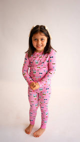 Sunny Bunnies Bamboo Two-Piece Pajama Set by Joan's - Lifestyle View - Easter Baby Clothing