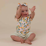 Sunny Citrus Organic Cotton Frill Tee - Collection Display