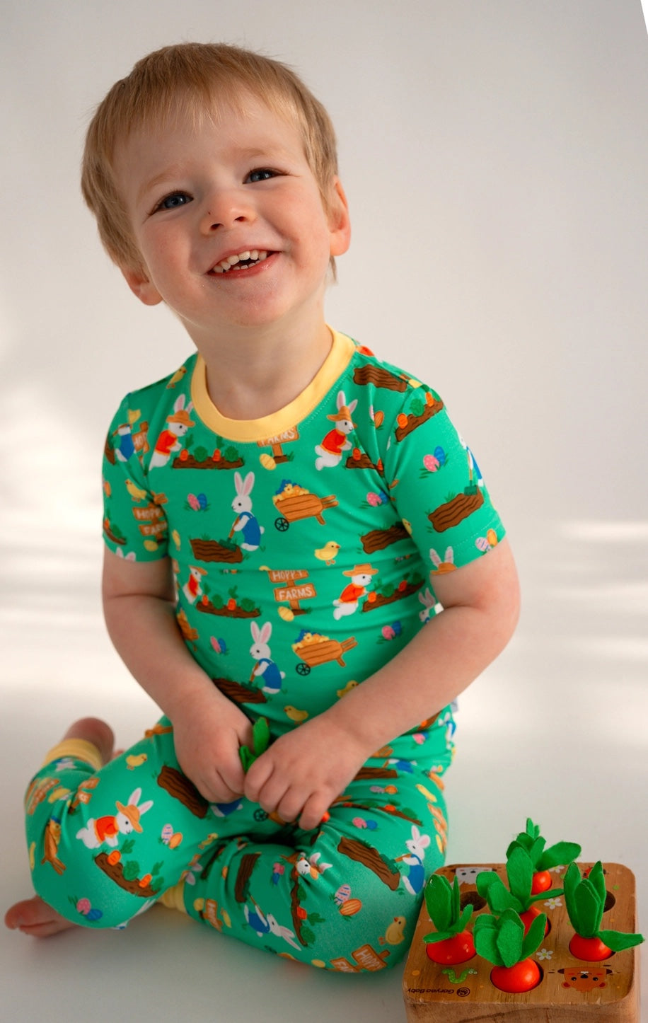 Easter Two-Piece Bamboo Pajama Set - Baby & Toddler Clothing | The Honey and Bro Co