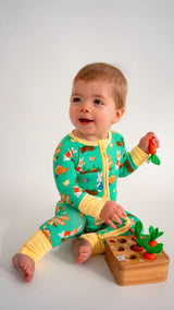 Easter Zippy Bamboo Footed Sleepsuit - Baby & Toddler Clothing | The Honey and Bro Co
