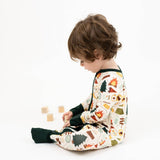 Camp Emerson Bamboo Convertible Pajamas by Emerson and Friends - Detail View