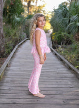 Pink Groove Floral Pant Set | Girls by Adorable Sweetness - Back View