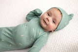 Arrow Print Knotted Newborn Gown by Three Little Tots - Side View