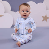 Taking Flight Organic Snugglesuit Convertible Romper - 2-Way Zipper Detail