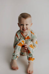 Dinosaur Modal Toddler Two-Piece Pajama Set by Three Little Tots - Alternate View