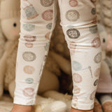 Little Button Organic Tunic & Pants Set by The Honey and Bro Co. - Back View