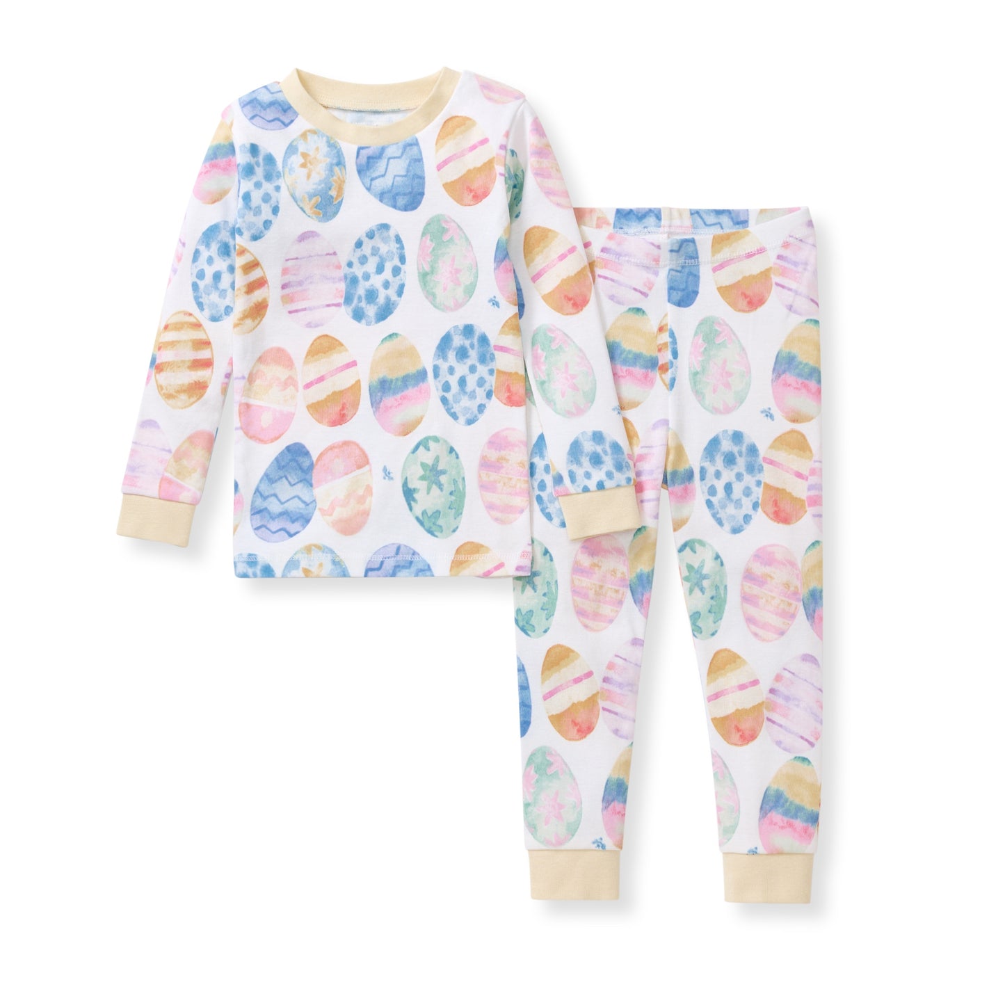Easter Eggs Organic Cotton Two-piece Pajamas - Baby & Toddler Clothing | The Honey and Bro Co