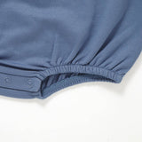 The Marley Organic Bubble Romper | Cornflower - Side View - Mimi & Me Organic Baby Clothing