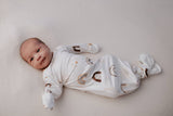 Rainbow Knotted Gown | Newborn by Three Little Tots - On Model