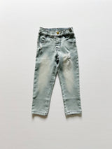 Stretch Denim Pants Slate Gray - Size Chart