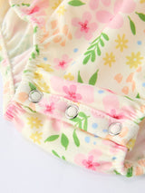 Easter Bunny Embroidery Smocking Cute Baby Girl Romper by Rylee Faith Designs - Lifestyle View - Easter Baby Clothing