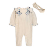 Atrani Embroidered Baby Romper - Product Shot