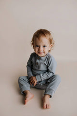 Baby Ribbed Playsuit with Pockets - View 6