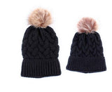 Mommy and Me Fur Beanie by The Honey and Bro Co. - Detail View