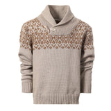 Cozy Pullover Knitted Sweater with Toggle Button Clo... by b-one inc - Close-Up