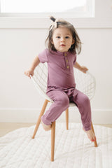 Bamboo Henley Romper by Little Joy Co. - View 24