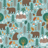 Woody Woodland Bamboo Pajamas | Baby Sleeper by The Honey and Bro Co. - Back View