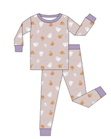 Sugar and Spells Zinza toddler two-piece pajama set product view with long-sleeve top and matching pants