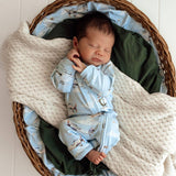 Taking Flight Organic Snugglesuit Convertible Romper - Flat Lay