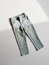 Stretch Denim Pants Slate Gray - Styling View