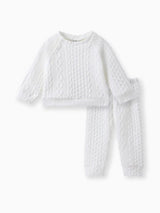 2pcs 95% Cotton Long-sleeve Imitation Knitting Set - View 16