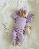 Kimono Set Orchid + Bow Gift Set by The Honey and Bro Co. - Lifestyle View