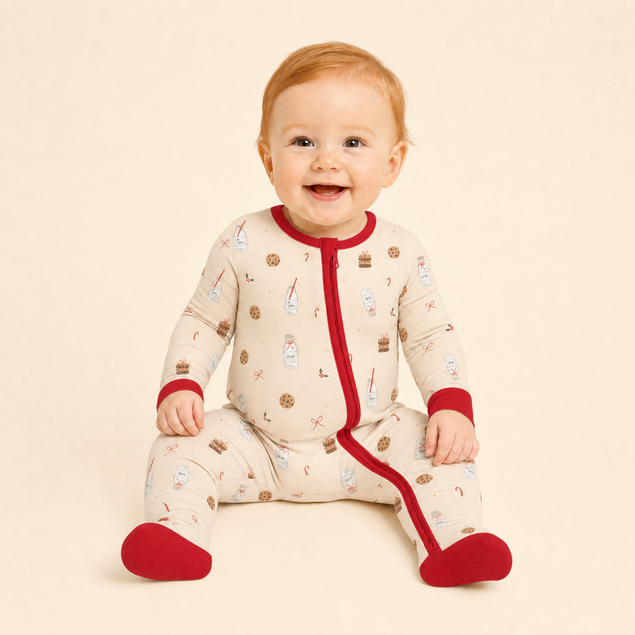Milk & Cookies Zinza™ Convertible Zippy Pajama product photo
