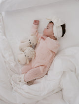Pointelle Romper | Baby Pink