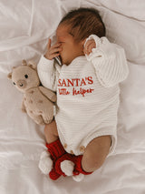 Classic Ribbed Romper Deluxe Gift Set by The Honey and Bro Co. - Lifestyle View