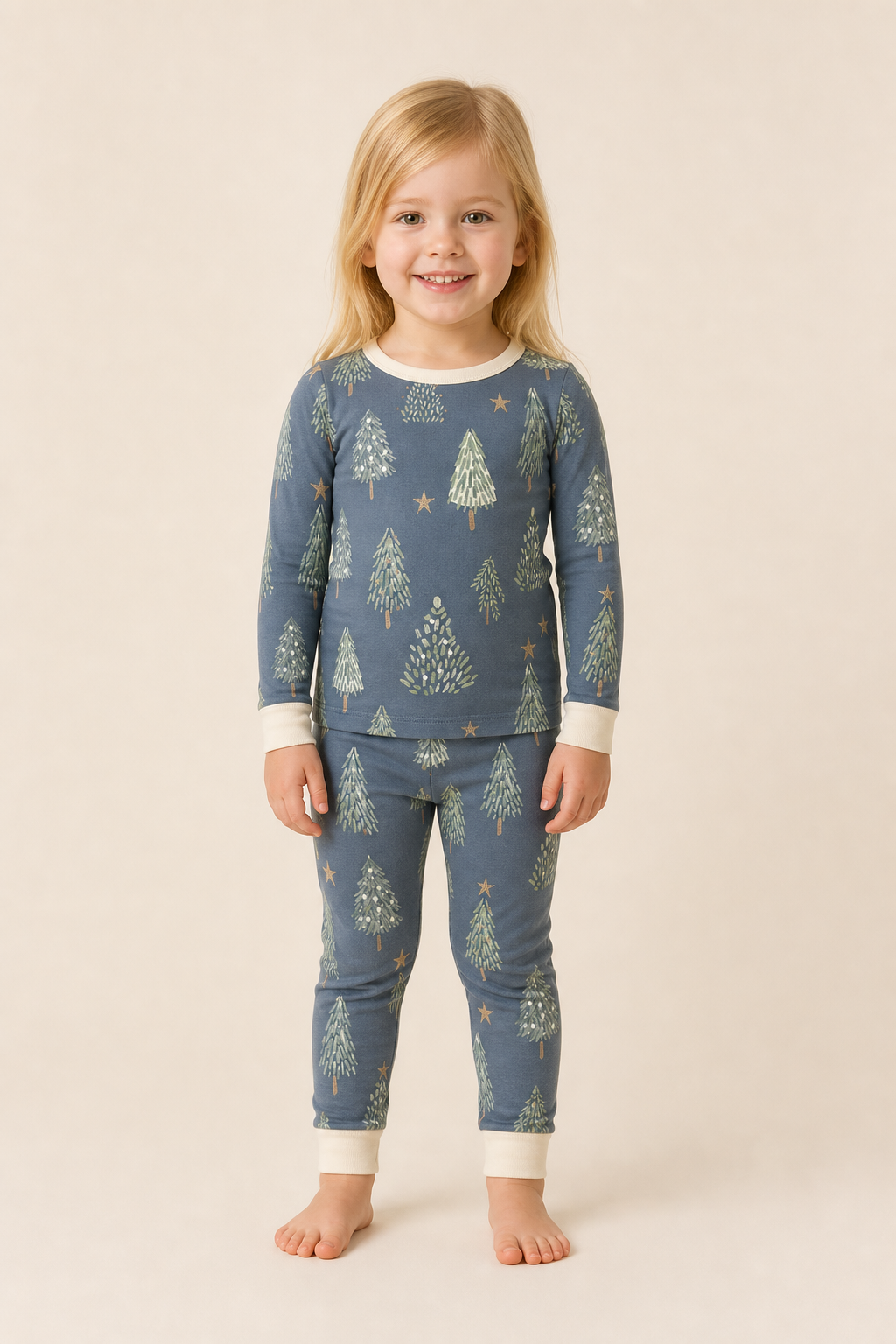 Starlit Evergreens Zinza™ Toddler Two-Piece Pajama Set product photo