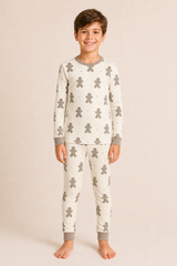 Winter Gingerbread Zinza™ Kids Two-Piece Pajama Set product photo