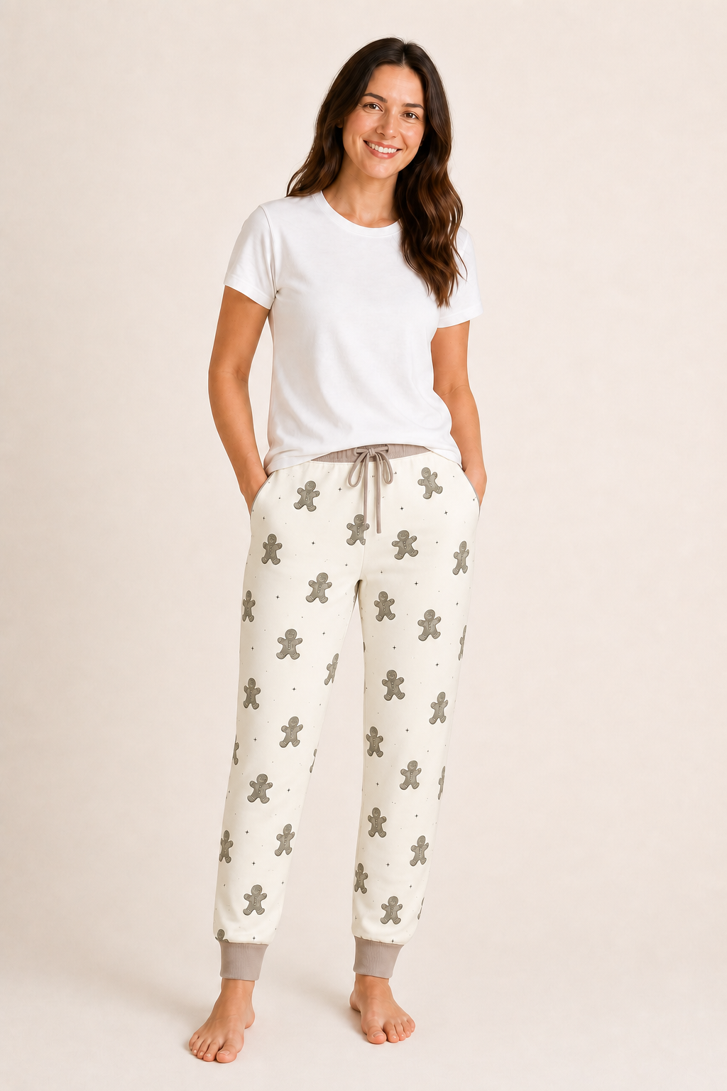 Winter Gingerbread Zinza™ Adult Pajama Jogger product photo