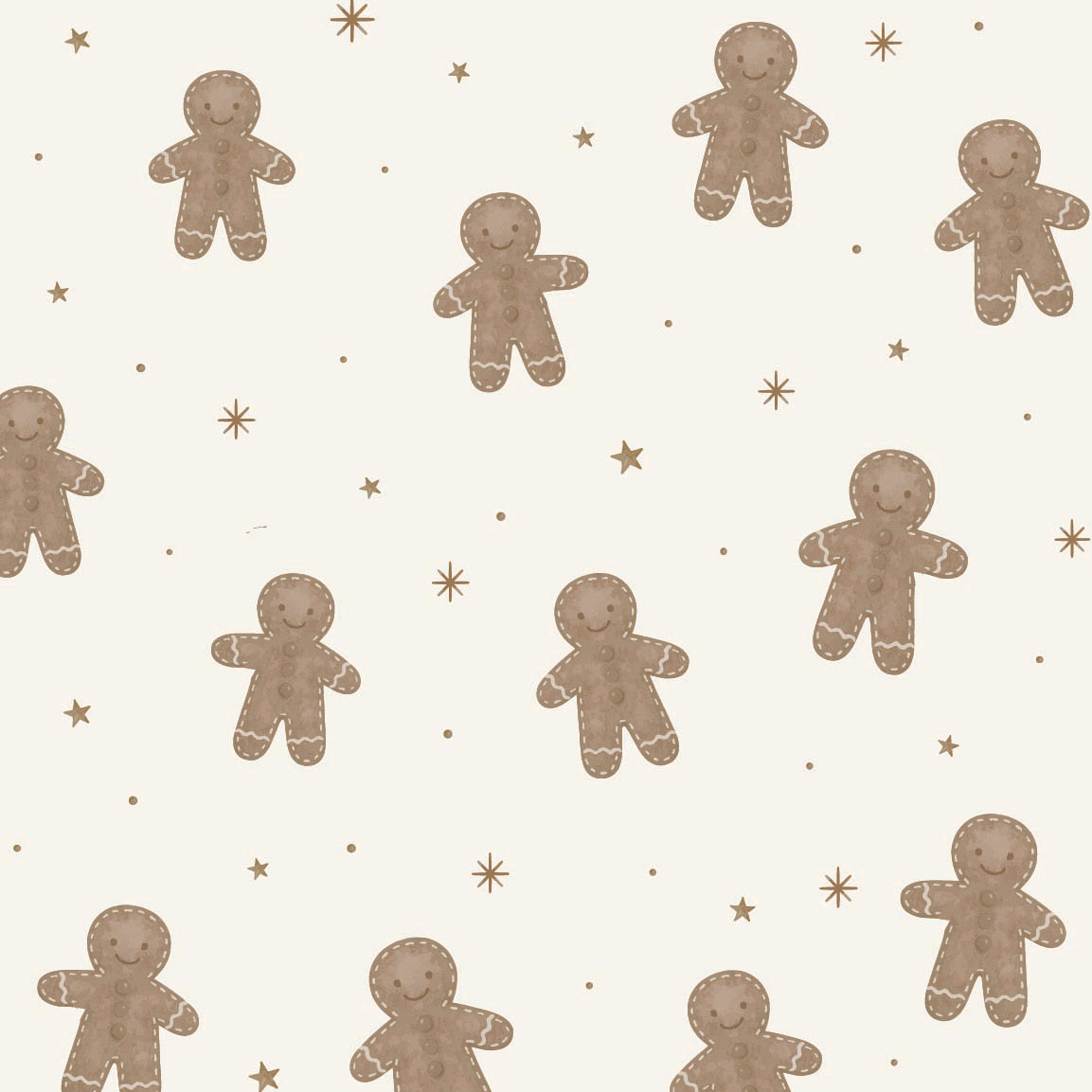 Winter Gingerbread exact original print artwork