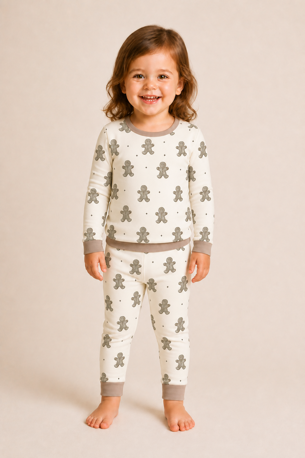 Winter Gingerbread Zinza™ Toddler Two-Piece Pajama Set product photo