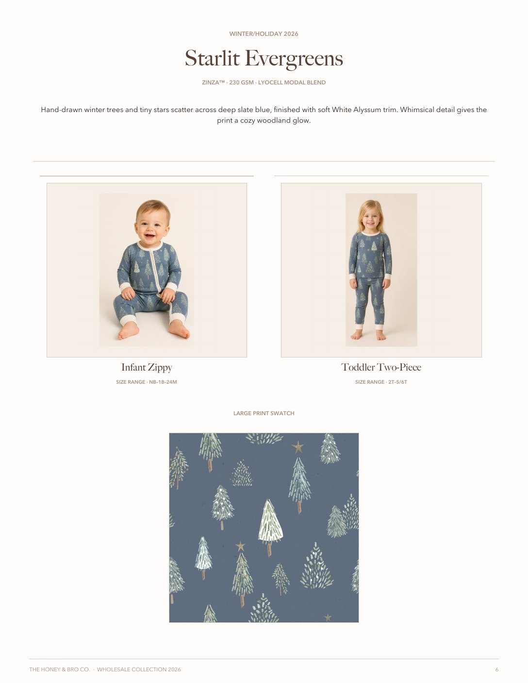 Lookbook page 6 of 34: Starlit Evergreens