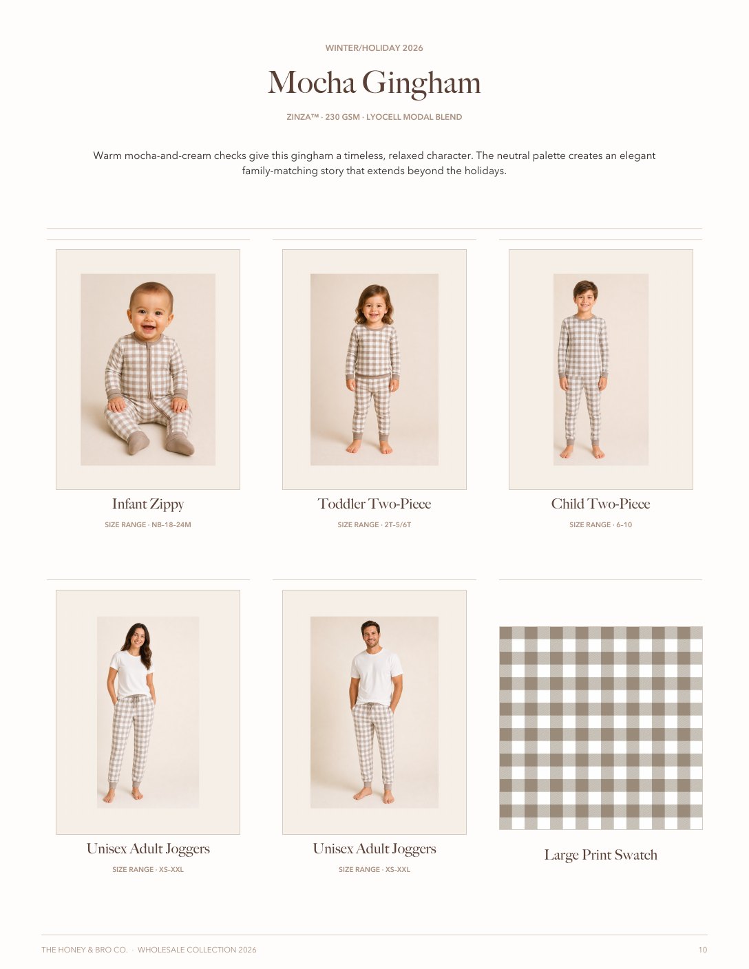 Lookbook page 10 of 34: Mocha Gingham