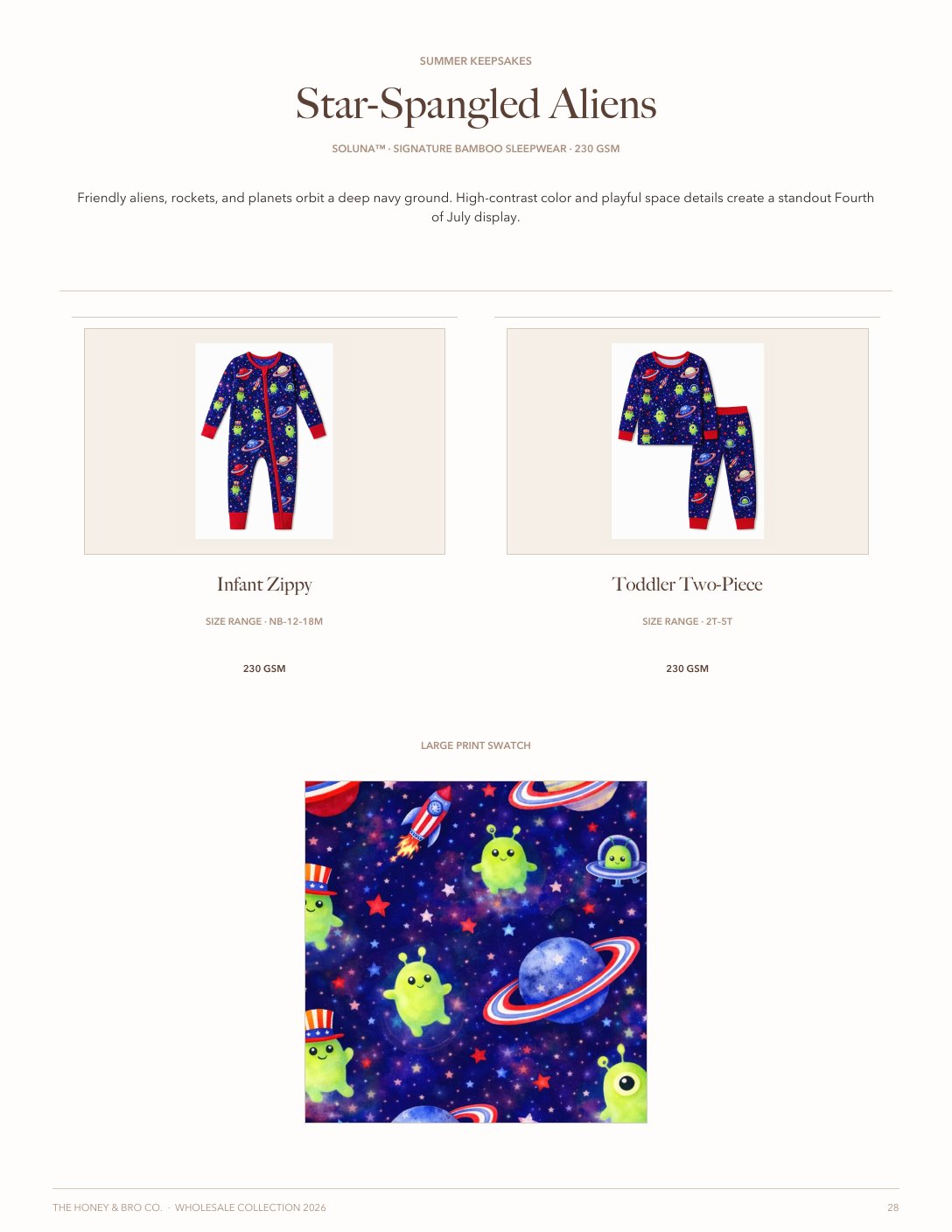 Lookbook page 28 of 34: Star-Spangled Aliens